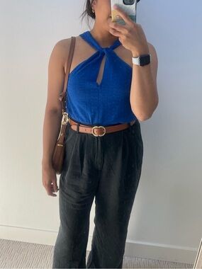 Sezane Marissa Top Electric Blue in XS